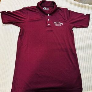 Russell Athletic Burgundy Texas A&M Polo Shirt